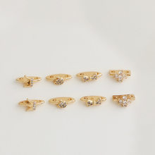 14K����ɫ��ʯ�p�׻ʹڸ�Ƭ�����Y�������b����DIY�Ʒ���