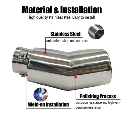 Exhaust pipe Exhaust Tip Stainless Steel