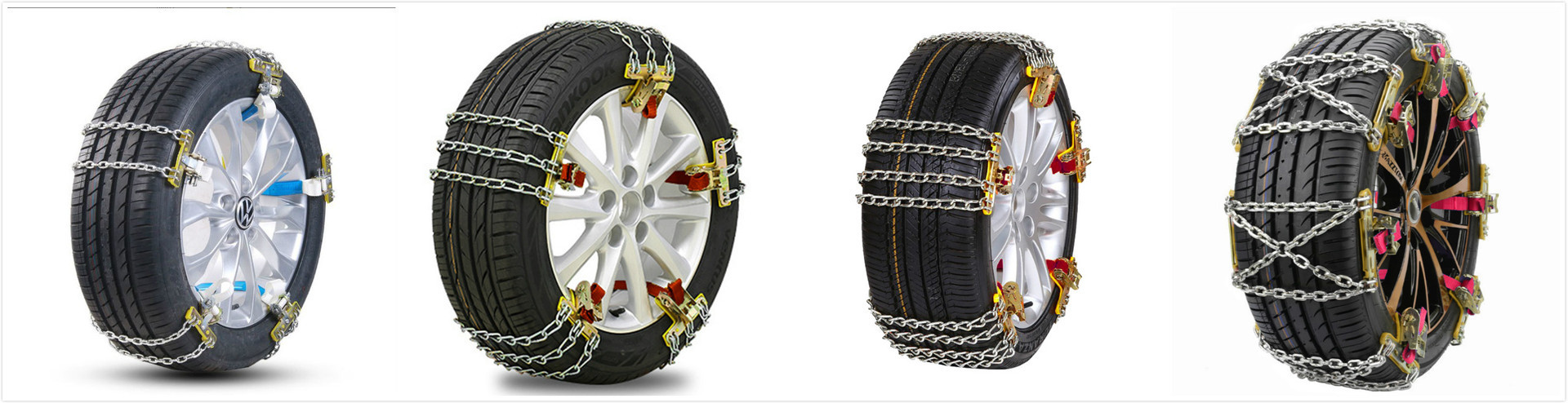 Car Tire Anti-Skid Chains, Universal Type, Suitable for Various Small Cars and Off-Road Vehicles, Iron Chains, Emergency Snow Chains
