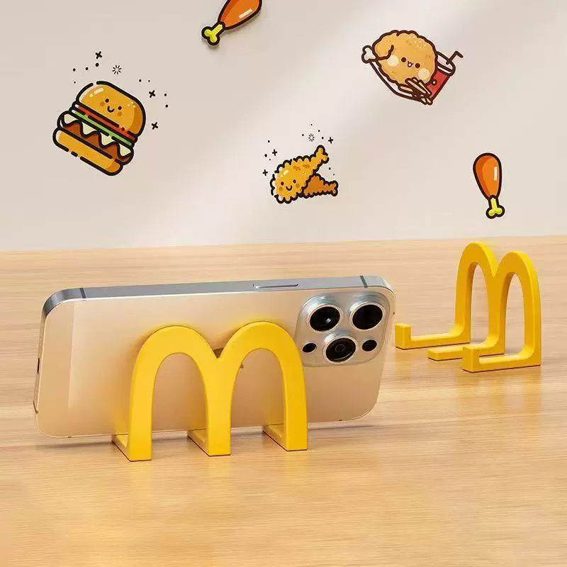 Десктопный держатель для телефона McDonald's, маленький орнамент, креативный офис, креативный офис, студент, студент, игра, драма, занятия