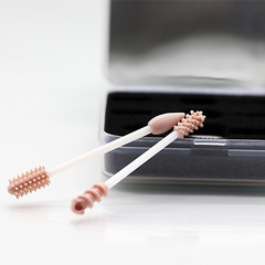 Silicone Cotton Swabs 3-Pack, Non-Slip Ear Scoops Reusable Silicone Makeup Stick Cotton Swab Set