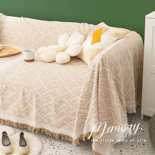 Cross-border sofa cover for fabric sofas, Nordic sofa throw, woven rug, all-season universal, factory dropshipping