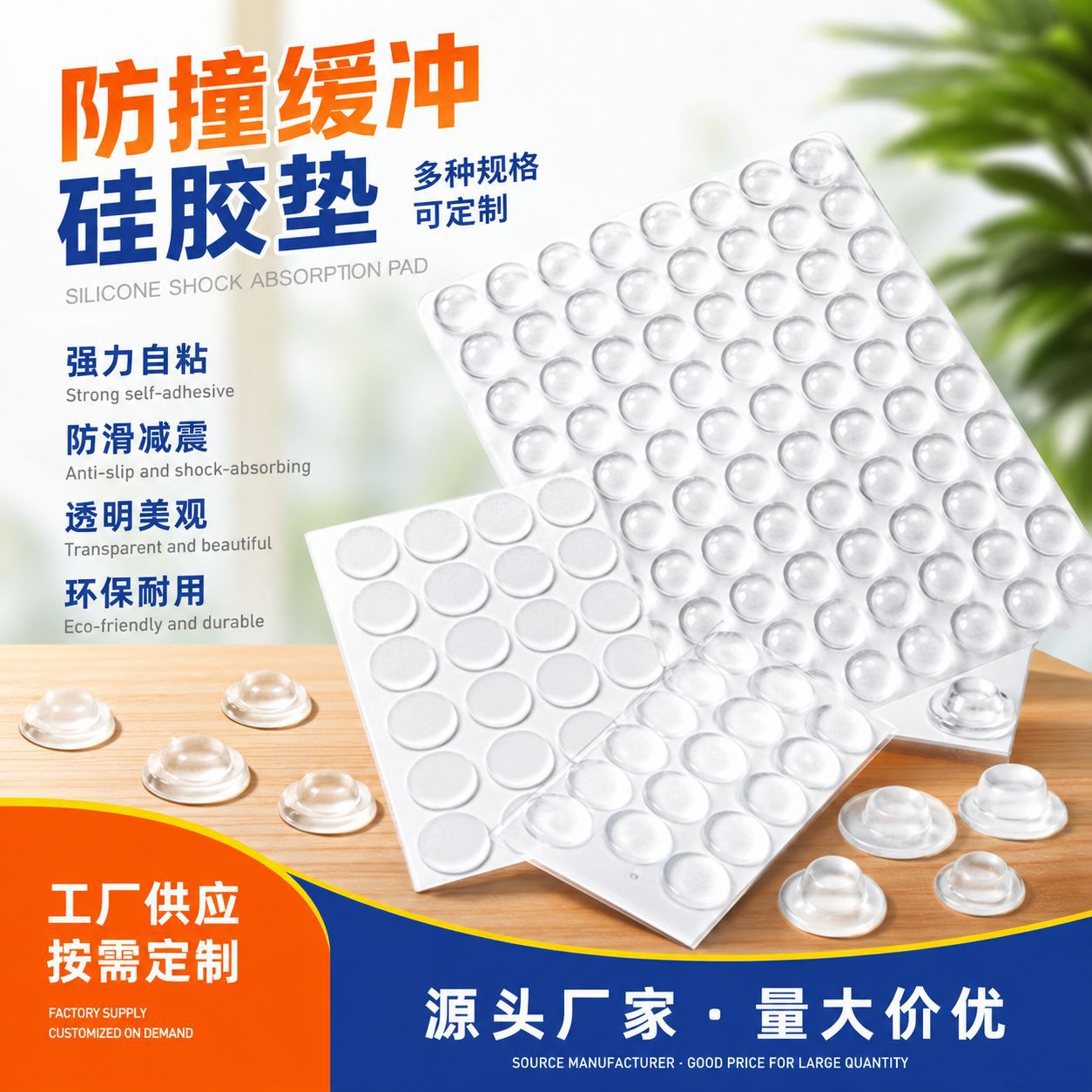 Manufacturer produces anti -collision cushion buffer silicon glue…