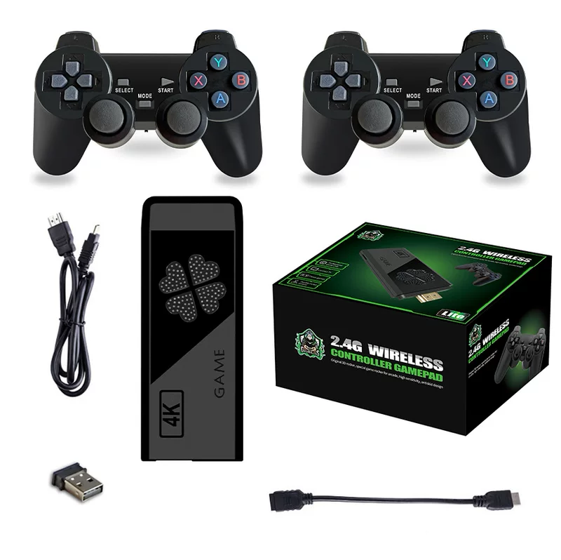 (Cross-border trading), game console, wireless retro handle for double, second generation, 64G