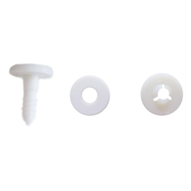 Fuente de la fábrica accesorios de animales conjunta giratoria de plástico conjunto de juguete de peluche blanco conector de articulación móvil