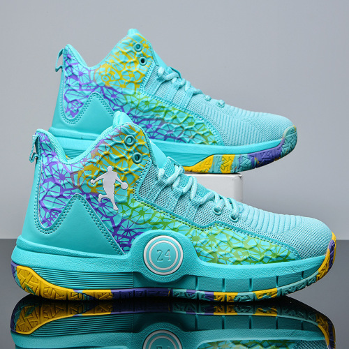 Basketball Shoes Nike Zoom Lebron 14 Men's Winter White Blue Pink Sonic 8 Real Court 7 Women's Durable High Top Concrete Ground with Sound