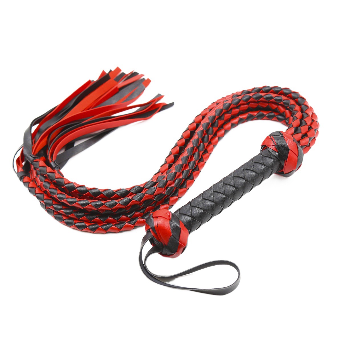 Suministro directo de fábrica para adultos SM sexy látigo de serpiente látigo de cuero tejido de 8 hilos látigo suelto látigo de juguete alternativo image 1
