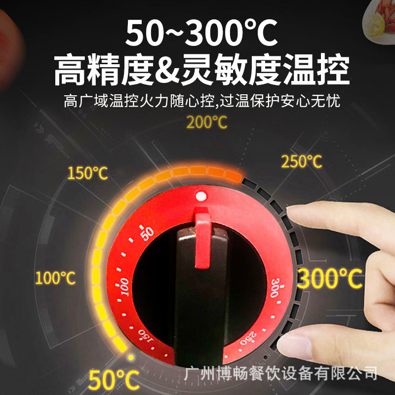 Bochang 業務用デスクトップ電気グリル鉄板イカ炒め麺チャーハン手焼き機屋台ガスパンケーキマシン|undefined