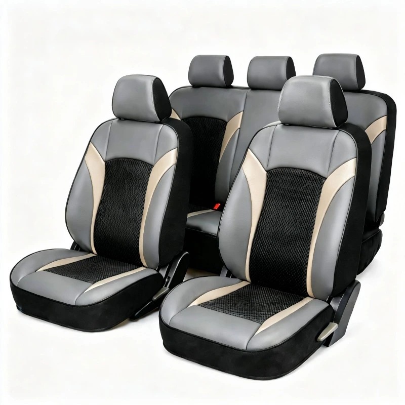 New cross-border car seat cushion, single-person car seat cushion, leather breathable cushion, European and Middle Eastern car seat cushion