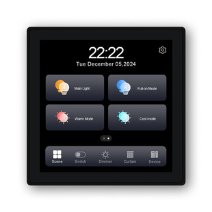 4inch Full Screen 1/2/3/4-Way Zigbee 3.0 Switch Supports Smart Control of Dimming Curtain Groups