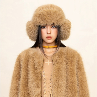 SMFKʮ�ֻ�ƽԭƤ�����hñ�Ӻ������ů��ѩñ����Ů