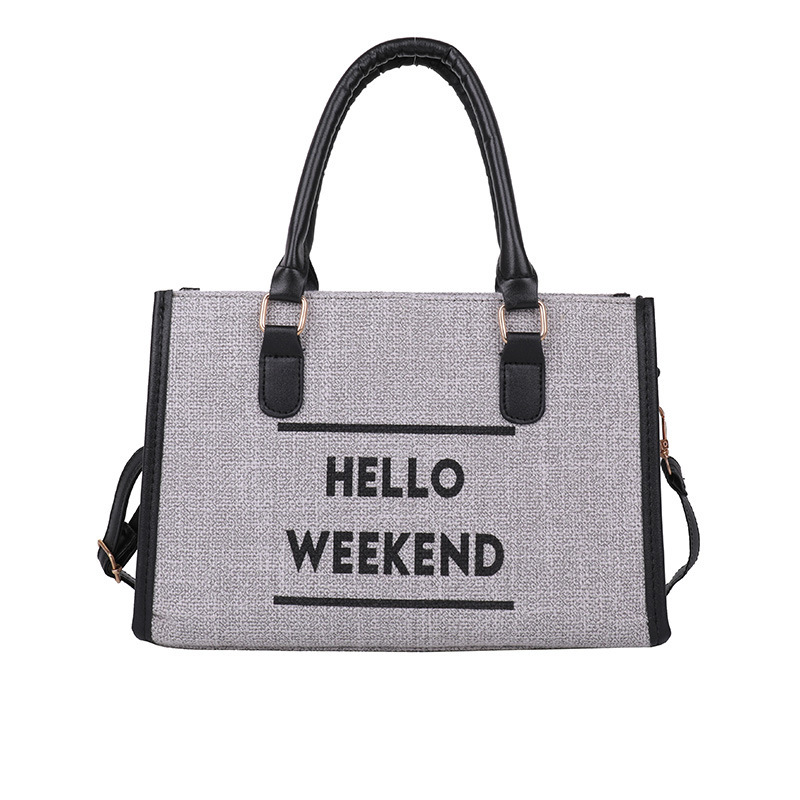 Simple retro lienzo de moda de hombro bolsa de mano para mujeres 2022 nueva moda casual bolso de mano ligero de gran capacidad