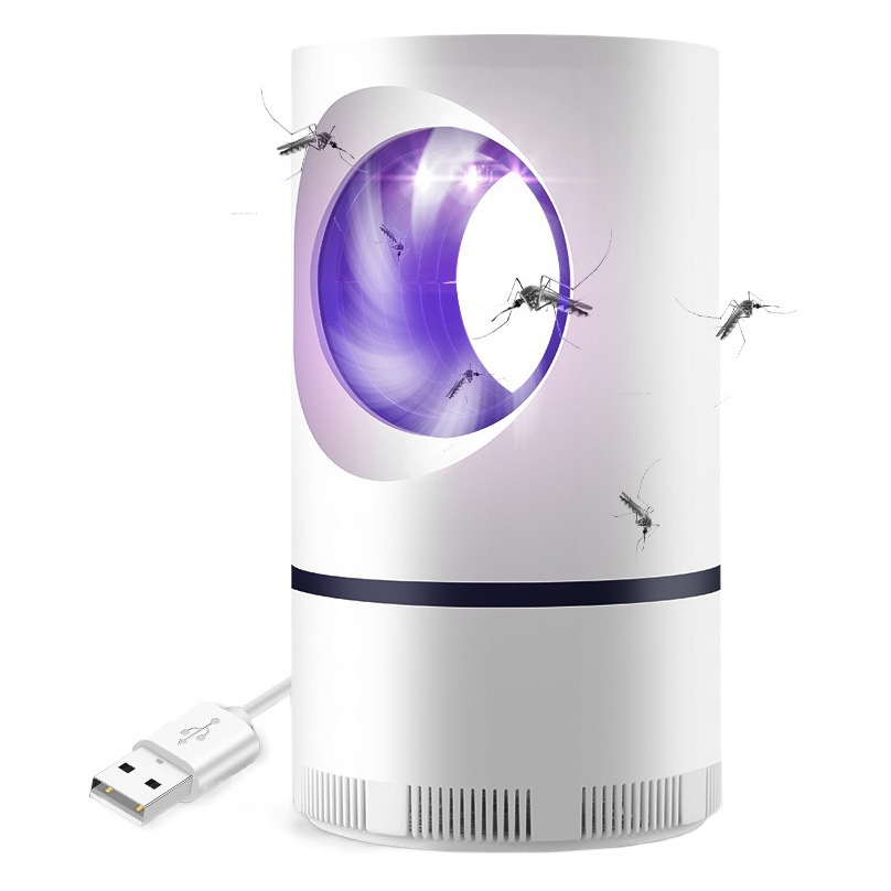 Lámpara antimosquitos con fotocatalizador y luz azul LED - Con función de succión - Alimentación USB - Seguro para embarazadas - Para exportación image 1