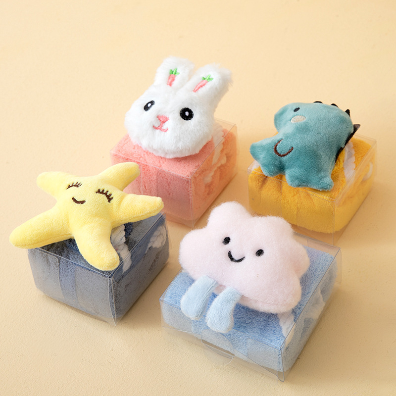 Hand towel hanging cartoon hand towel thickened quick-drying children's hand towel kitchen hand towel hand towel