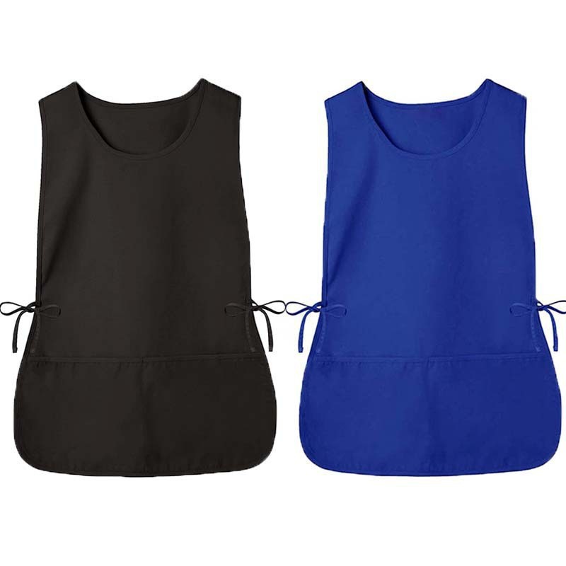 Grensoverschrijdend schort met strikjes, kappersvest, werkkleding, waterdichte overjas_voghion.com