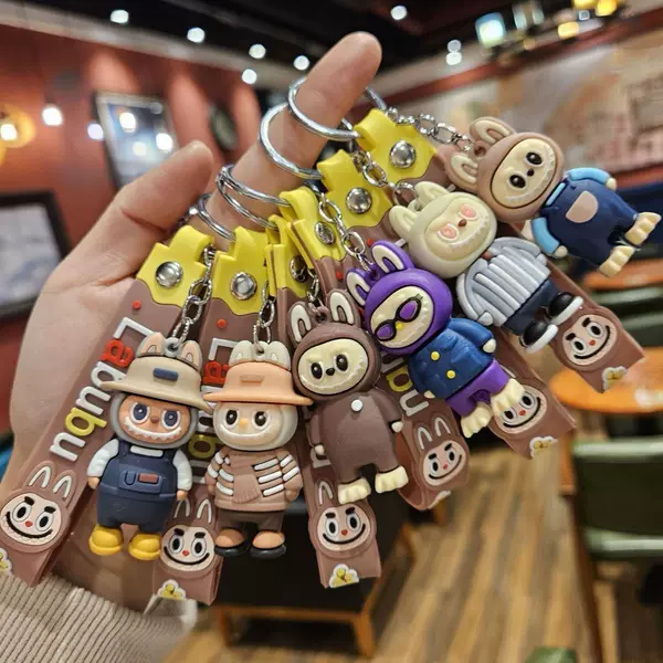 Pvc Keychain Pendant Trendy Exquisite Promotional Gift with Printed Logo 3D Bag Charm