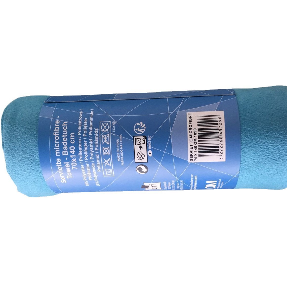 Beach regenerated double-sided quick dry bath towel