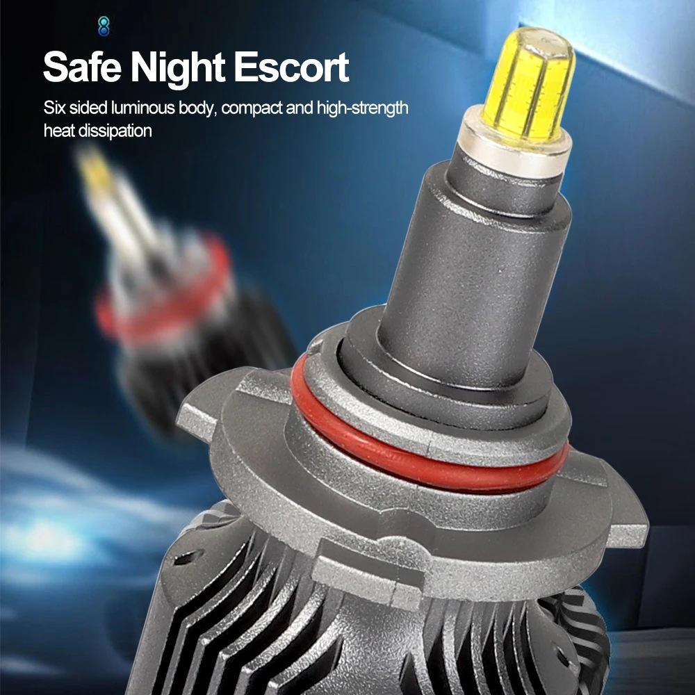 Factory direct 360 degrees six-sided light-emitting car LED lights AliExpress foreign trade explosions car bulb headlights