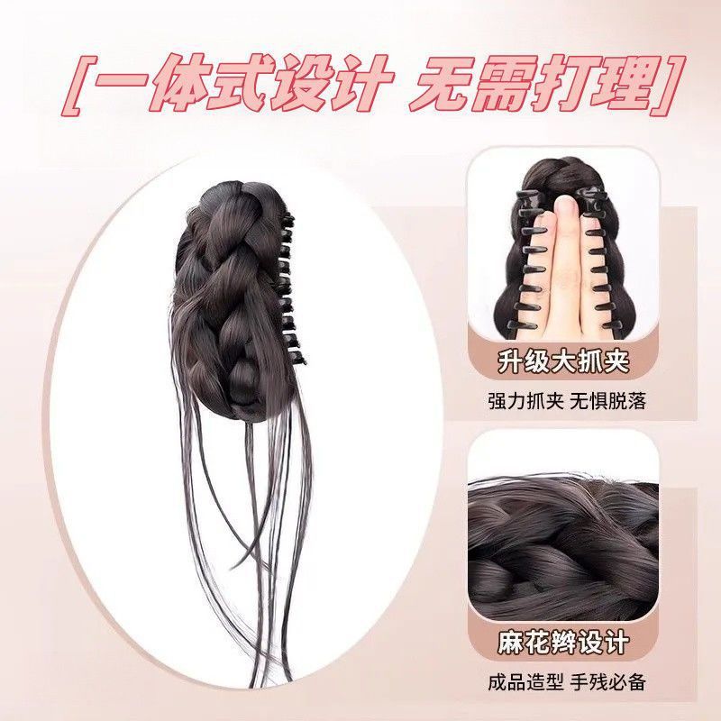 Diosa de dragón, cabeza de capullo de flor de oro, clip de agarre de cabello falso, cabeza de bola, cabeza de cráneo alto, textura superior, artefacto para el cabello, paquete para el cabello, accesorios para el cabello