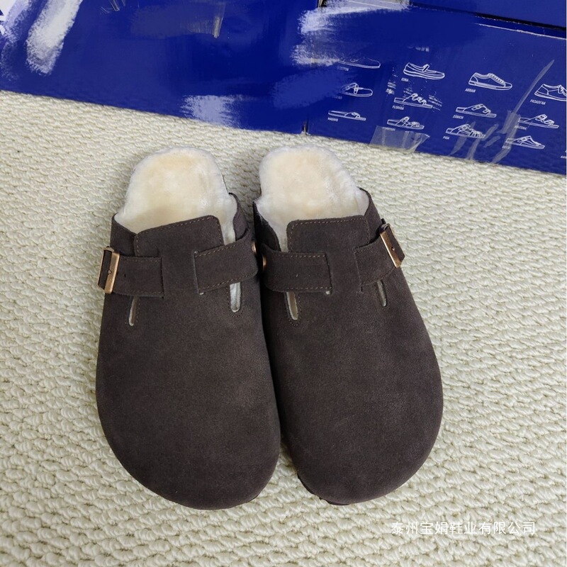 Bk Cowhide Birkenstock Shoes Autumn and Winter Snow Boots Cotton Fleece Pure Source Sangpo Half-Covered Slippers Thick-Soled Men's and Women's Birkenstock Shoes Bk Cowhide Birkenstock Shoes Autumn and Winter Snow Boots Cotton Fleece Pure Source Sangpo Half-Covered Slippers Thick-Soled Men's and Women's Birkenstock Shoes