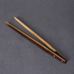 Dalian Tang Natural Bamboo Tea Holder, Tea Cup Clip, Tea Tongs, Tea Cup Heat-Resistant Clip, Tea Ceremony Accessories