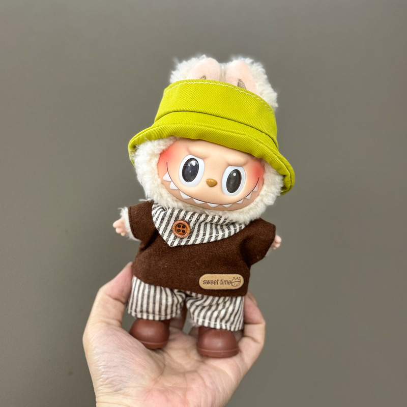 洋服のみ】17cm ラブベビー服 LABUBU ブラインドボックス シッティングパーティー 1代目・2代目・3代目 ゴールデンパープル ジョイスーツ|undefined