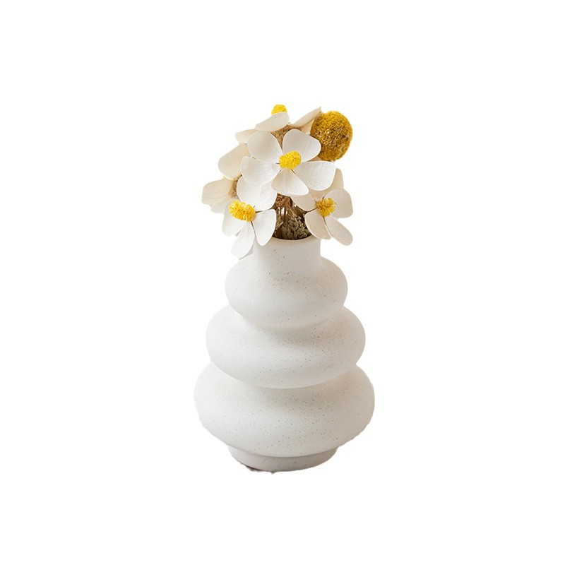 Geometría set vasos de cerámica artesanía explosiva set de tres piezas decoración del hogar creativa adornos al por mayor transfronterizos