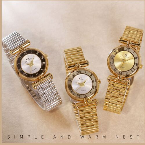 BS new hot-selling factory direct sales foreign trade approved patterned glass light luxury stainless steel chain watch temperament women's watch FA1793