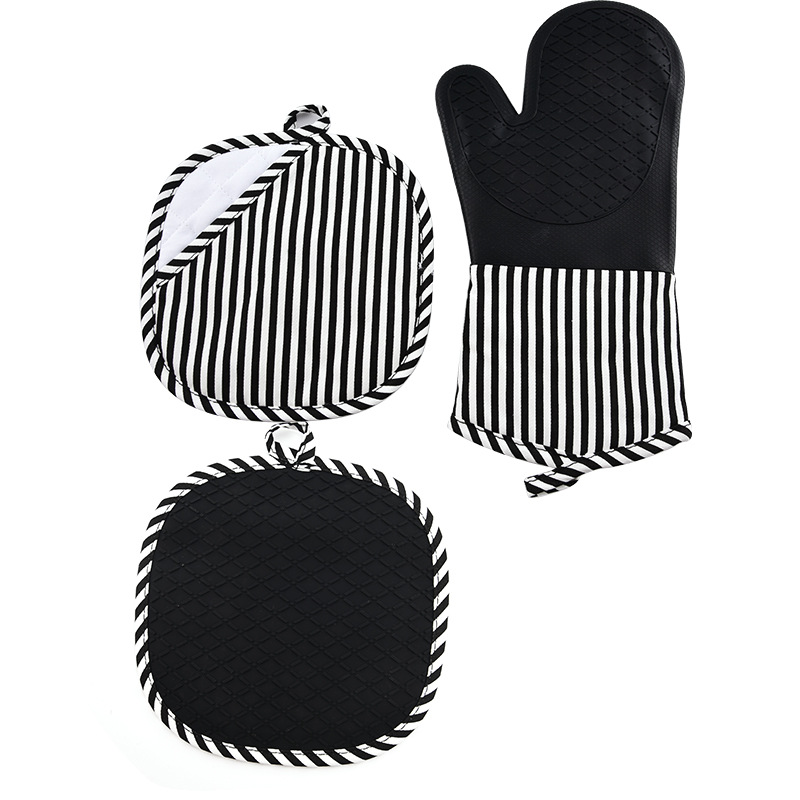 Guantes de Horno Anti-Escaldado de Silicona, Aislamiento Térmico, Antideslizante, para Cocina y Microondas image 12