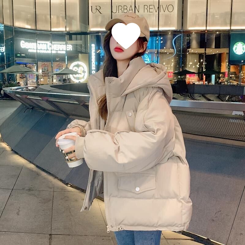 Bread Coat Short down Cotton Coat Women's Korean Style Loose Autumn and Winter Outwear Student Cotton Jacket 2025 New Style