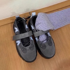 【クロスボーダー専用】韓国版小衆メアリー珍靴女性2025新型レトロバレエカジュアルスポーツシューズ