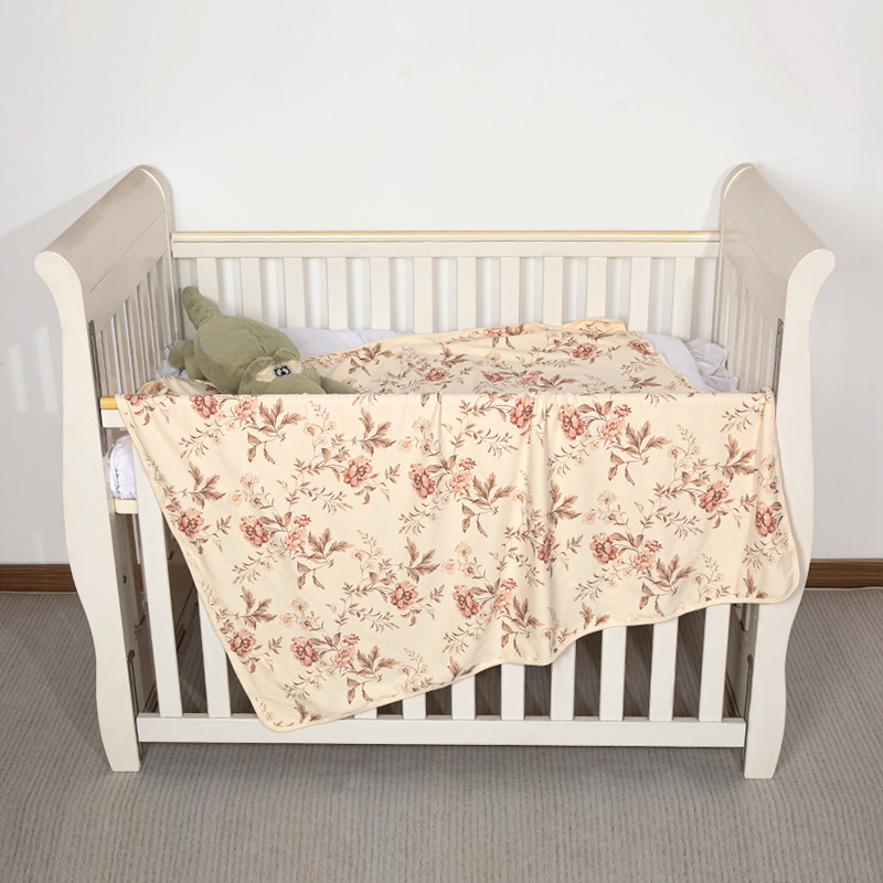 Estilo nórdico bebé edredón de doble capa engrosada toalla 120*120cm primavera y otoño cálido manta de algodón puro 2023 Nuevo