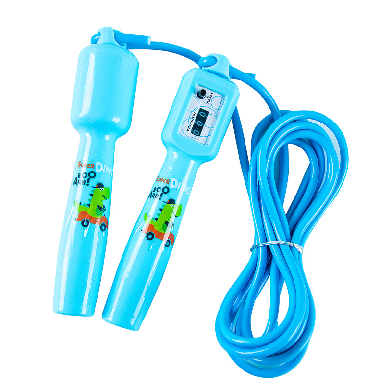 BT8305 de dibujos animados para niños contando saltar cuerda longitud ajustable estudiante entrenamiento deportivo saltar cuerda regalo para niños