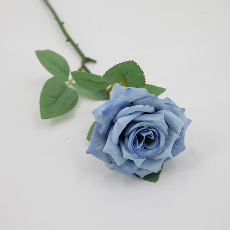 Rosa artificial sola sensación de múltiples cabezas rosa boda flor artificial sala de estar decoración tiro flor artificial flor de seda al por mayor