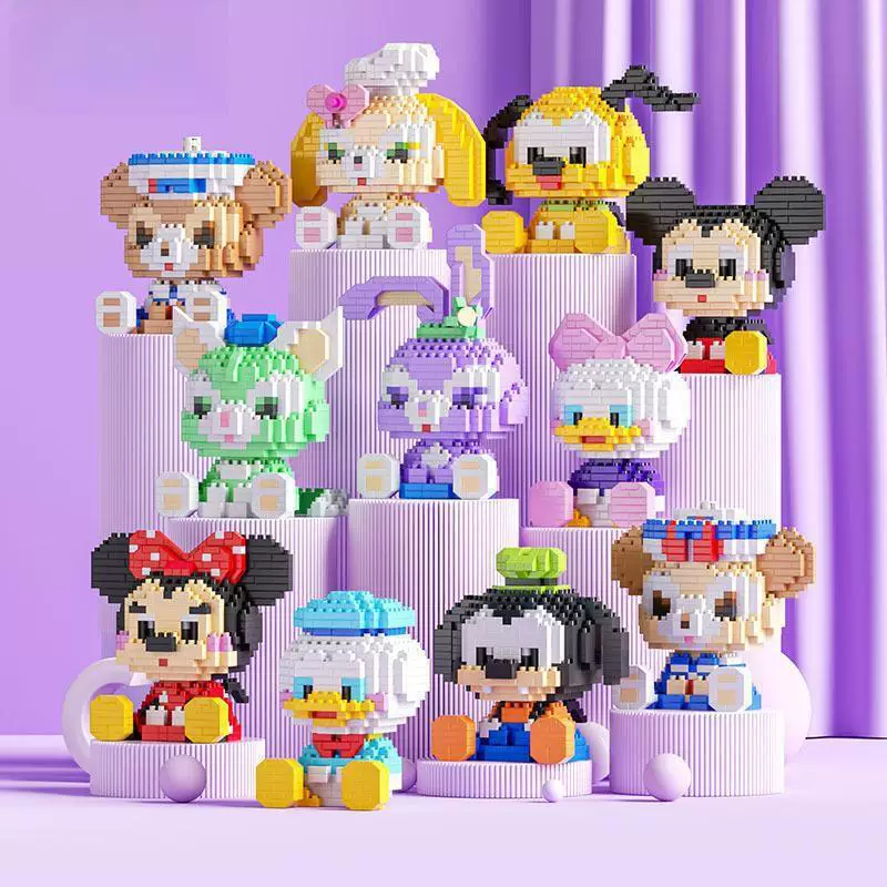 Cartoon toy, doll, school constructor, Birthday gift