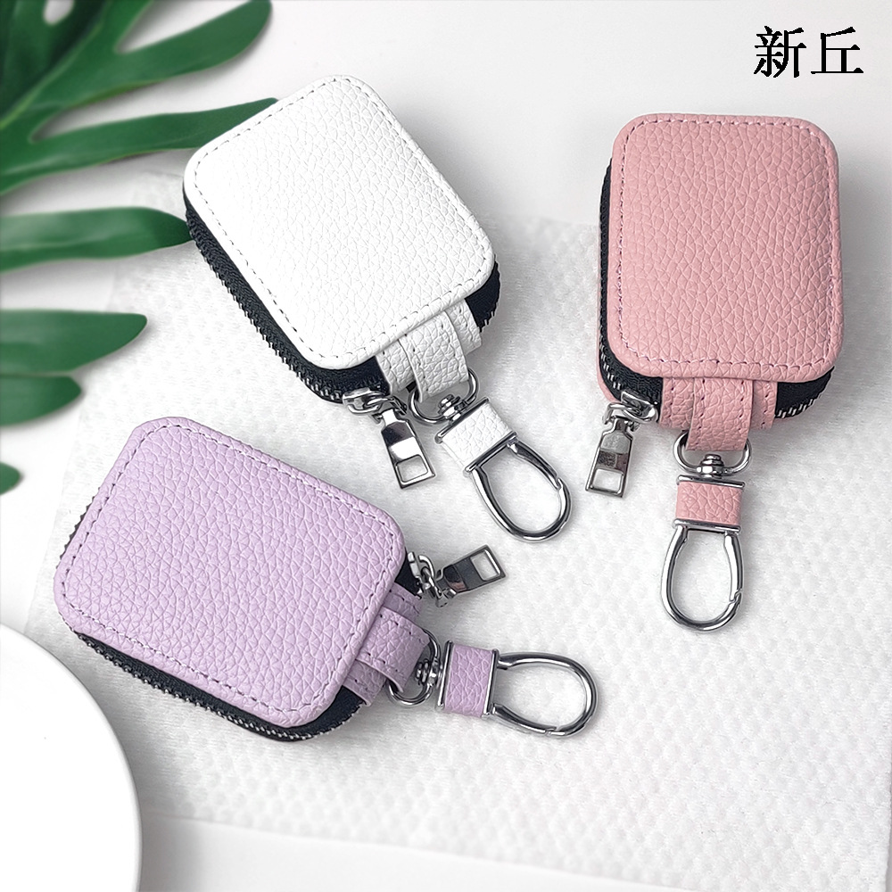 Кожаный чехол-кейс Xinqiu с текстурой личи для AirPods
