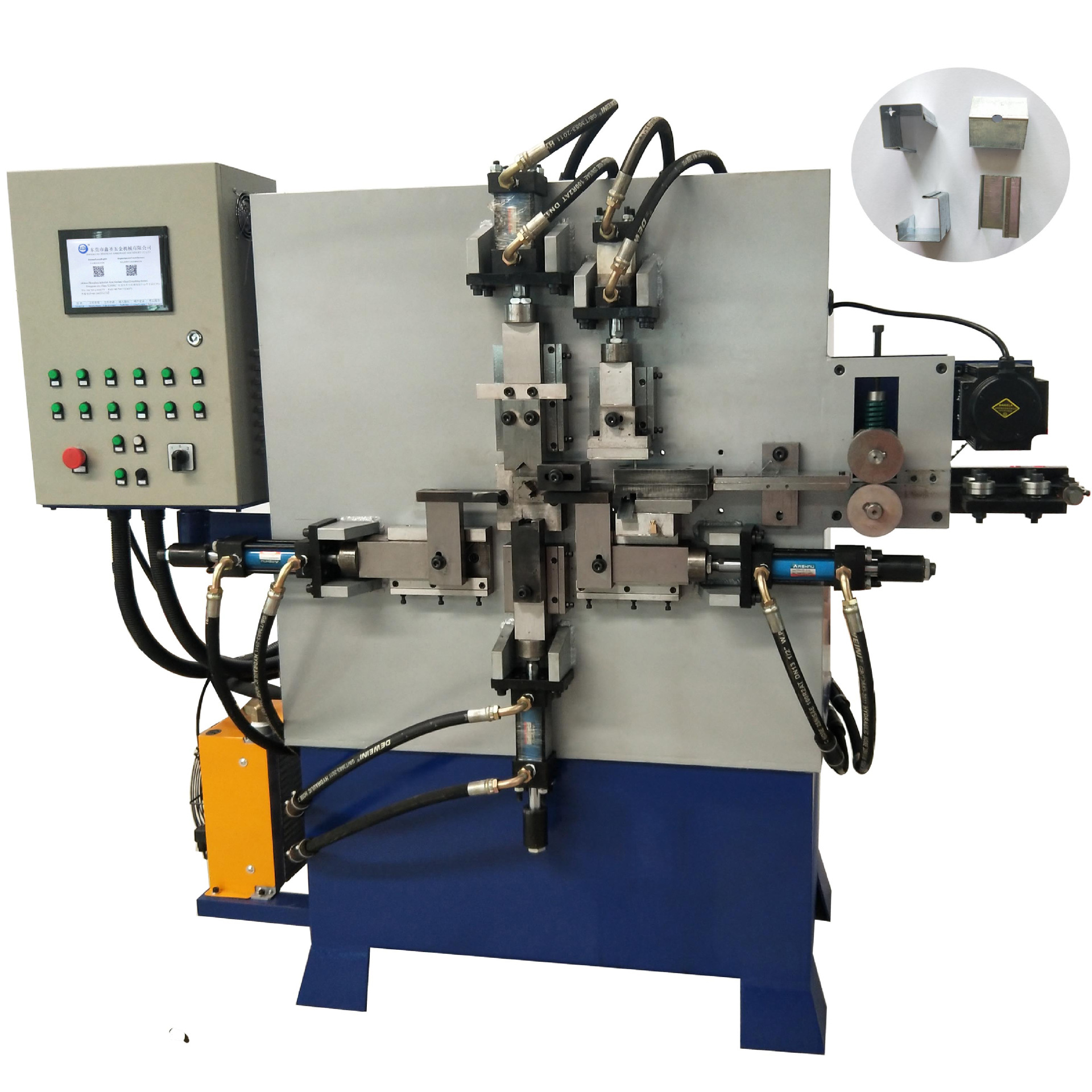 鑫圣液压冲孔机，液压扁料冲孔折弯一体机，液压扁料冲孔折弯机