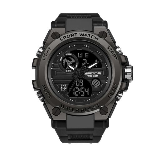 SANDA 739 multifunctional waterproof electronic sports watch chronograph calendar alarm luminous students and teenagers