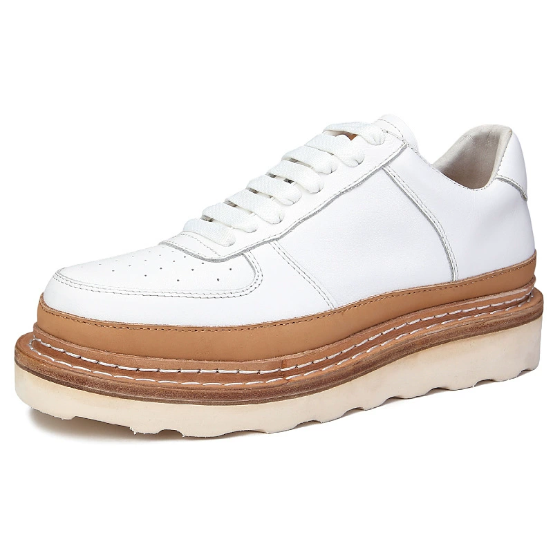 Старые кожаные туфли Goodyear, мужская повседневная обувь растительного дубления, толстая подошва, меняющая цвет, мужская обувь с низким верхом, Мужская Рабочая обувь в стиле ретро