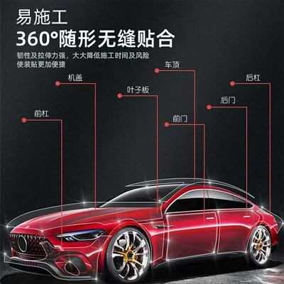 Hydrophobic quick-repair transparent car film Car paint protective film