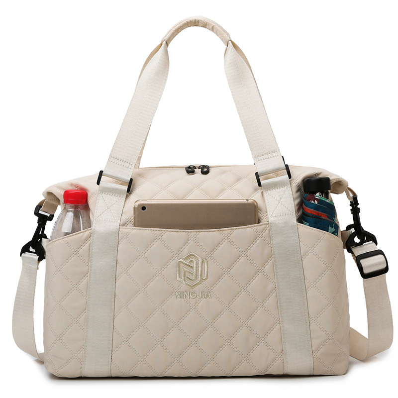 Bolsa de viaje transfronteriza Lingerie para mujeres ligera estilo coreano paquete de fitness de tramo inclinado sensación de gran capacidad bolsa de viaje