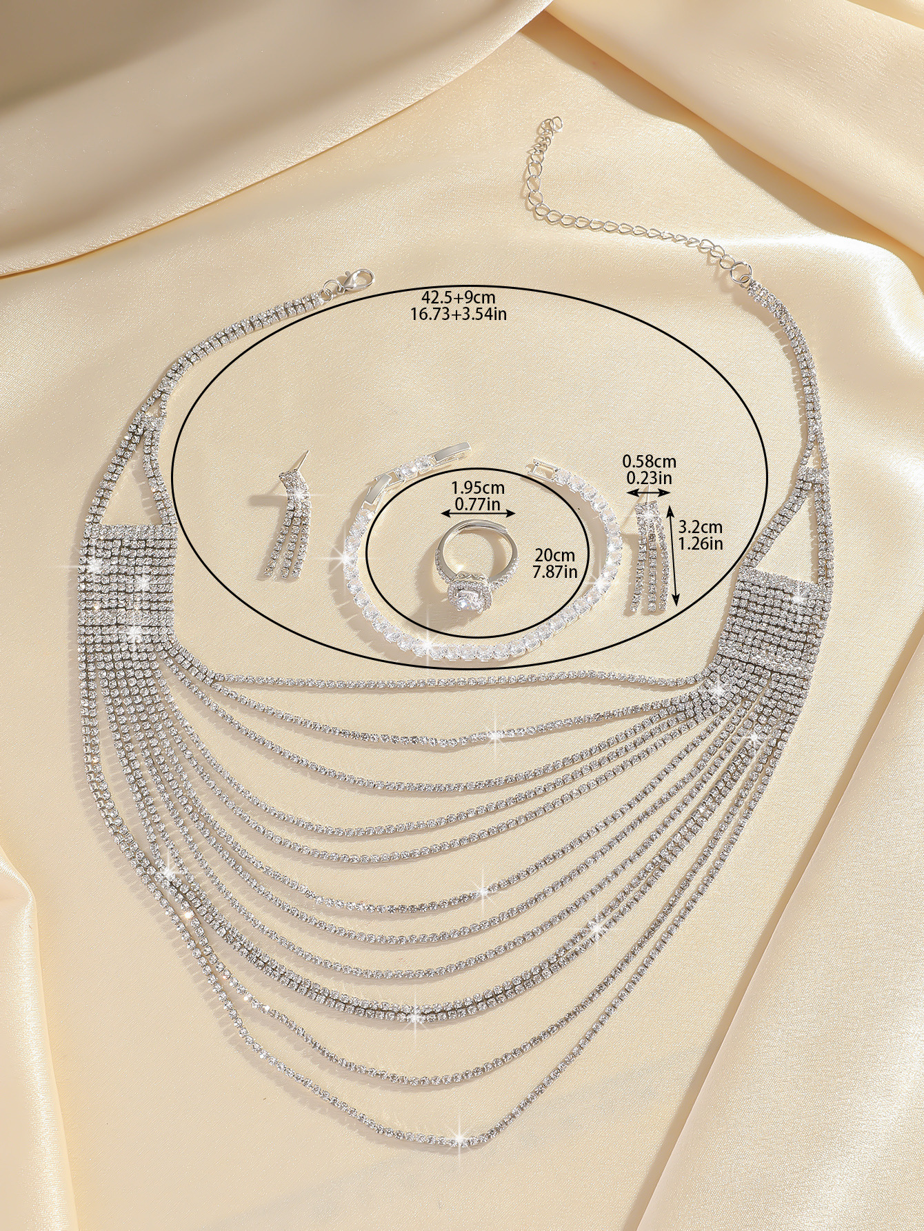 Tassel Halsketten Set Elegantes Brautschmuckset Für Bankette_voghion.com