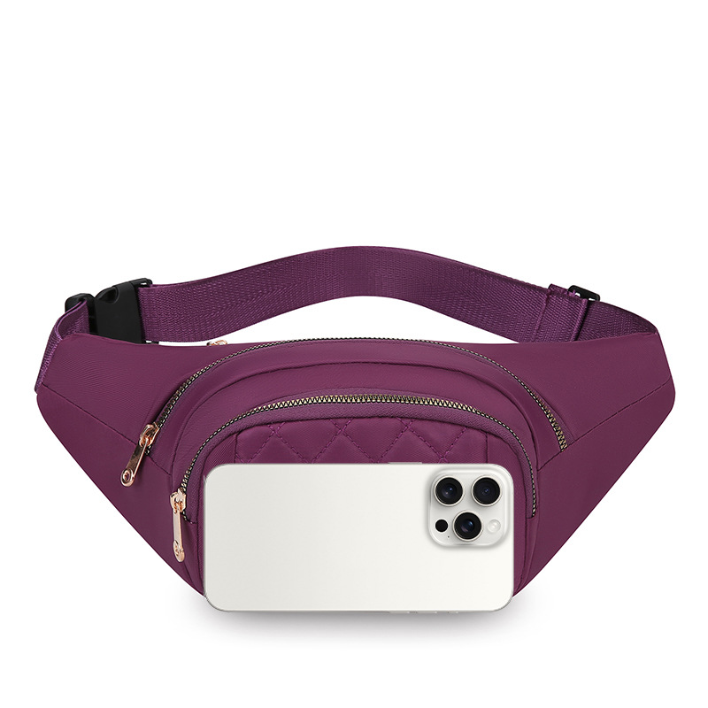 Bolso de pecho transfronterizo teléfono móvil bolso diagonal de tela Oxford europea y americana riñonera casual riñonera de lona bolso de teléfono móvil para mujer bolso deportivo