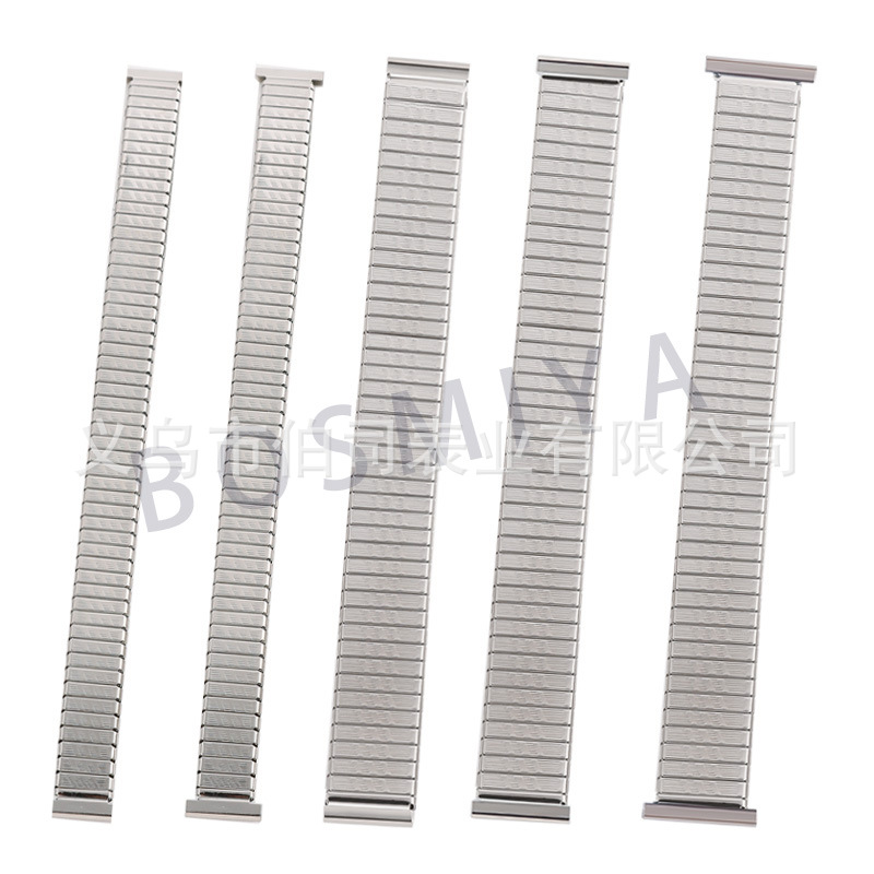 Elastic Watch Straps for Middle-Aged and Elderly People, Retro Elastic Bands, Tension Bands, Stretchable Stainless Steel Straps, Watch Accessories in Stock