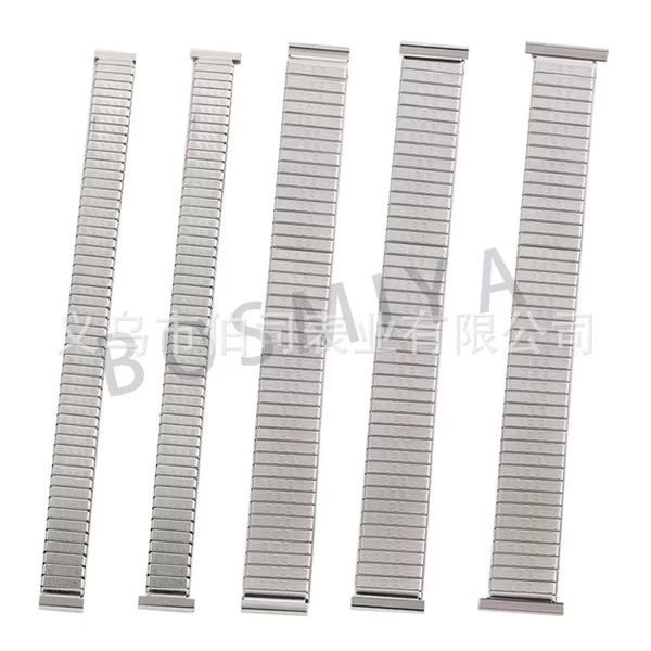 Elastic Watch Straps for Middle-Aged and Elderly People, Retro Elastic Bands, Tension Bands, Stretchable Stainless Steel Straps, Watch Accessories in Stock