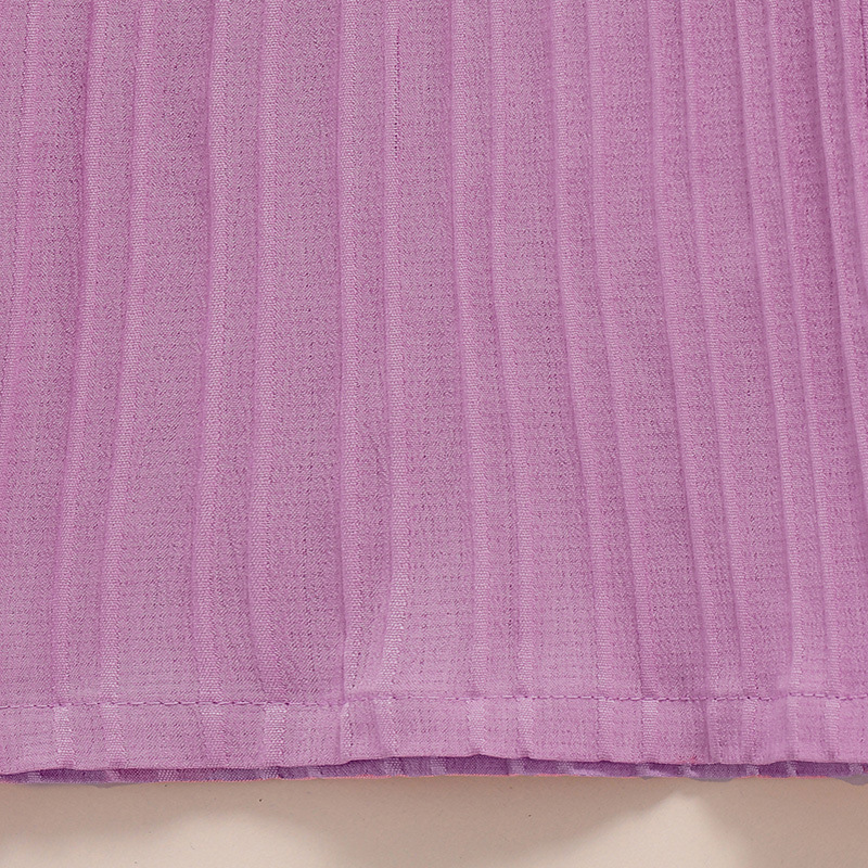 Children's Pleated Top And Long Pants Set For Girls_voghion.com