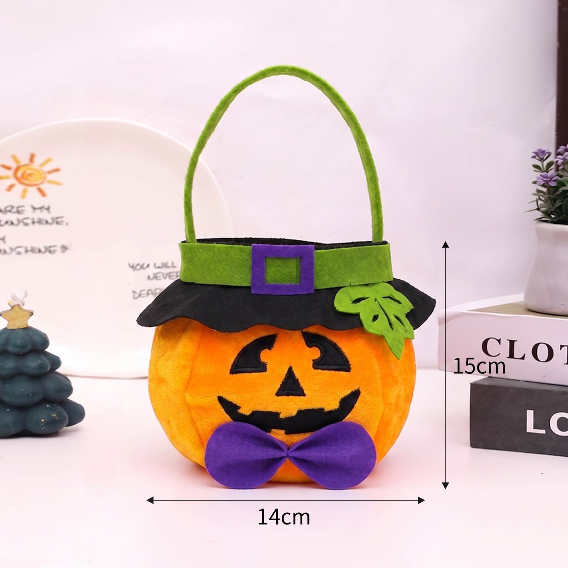 Bolsas de dulces de Halloween transfronterizas bolsas de terciopelo bolsas de regalo portátiles para niños atmósfera del festival de fantasmas accesorios al aire libre image 12