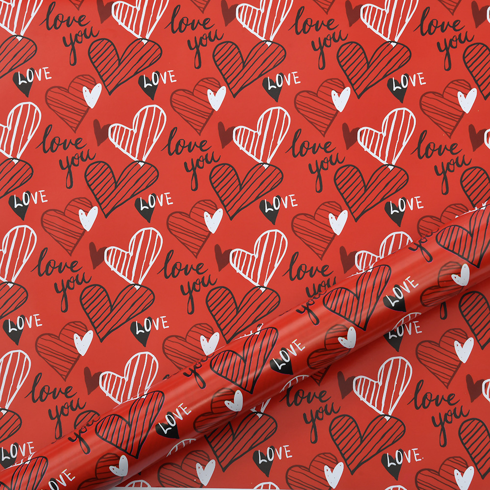Papel de regalo de San Valentín de Amazon, papel de regalo romántico, papel con diseño floral, papel de regalo de cumpleaños al por mayor