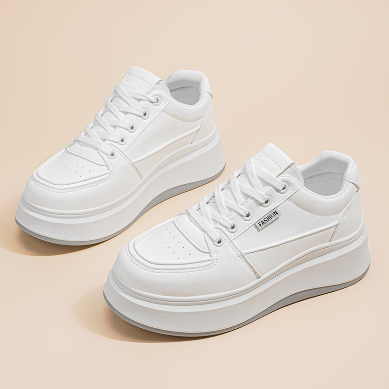 Zapatos de mujer de primavera nuevos zapatos blancos transpirables para niños todo-fósforo ins versión coreana de plataforma deportiva casual zapatillas de deporte zapatos de moda para mujer