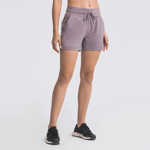 merillat merillat 2022 New Drawstring Yoga Shorts Outdoor Running Fitness Three-point Pants